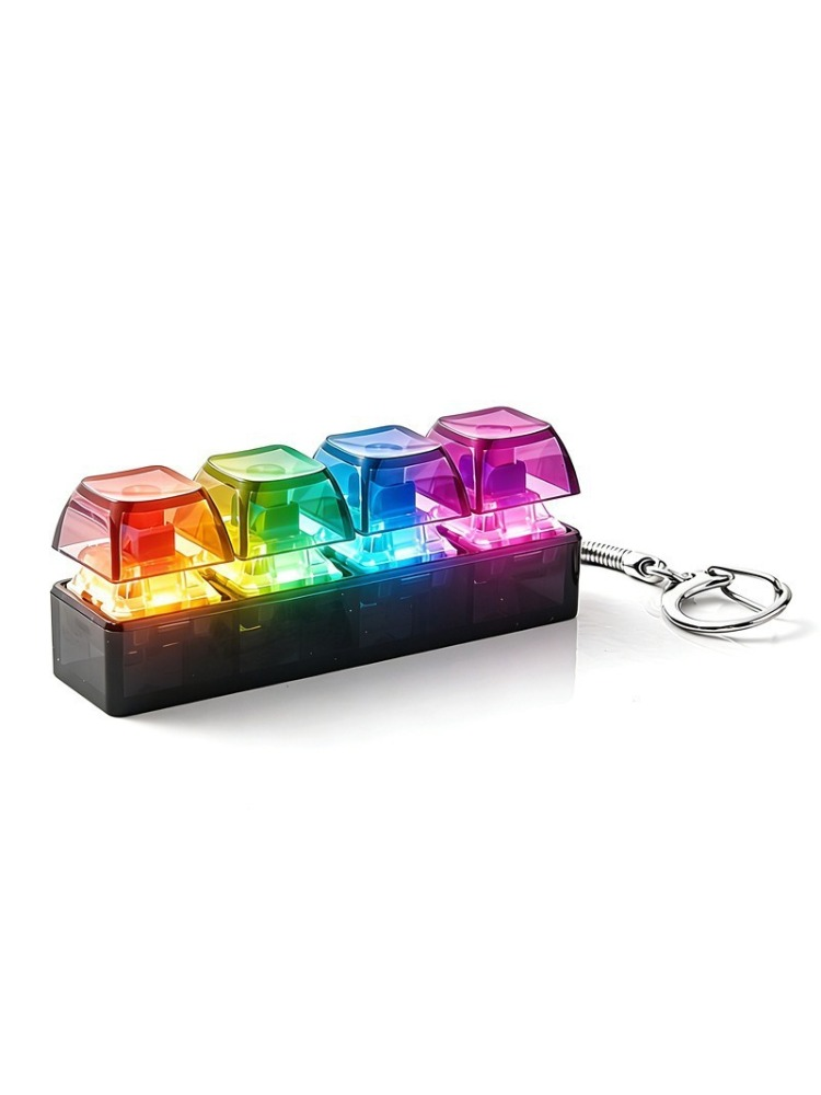 Gaming Keyboard Test - Mainan Fidget Keychain Tombol LED 4