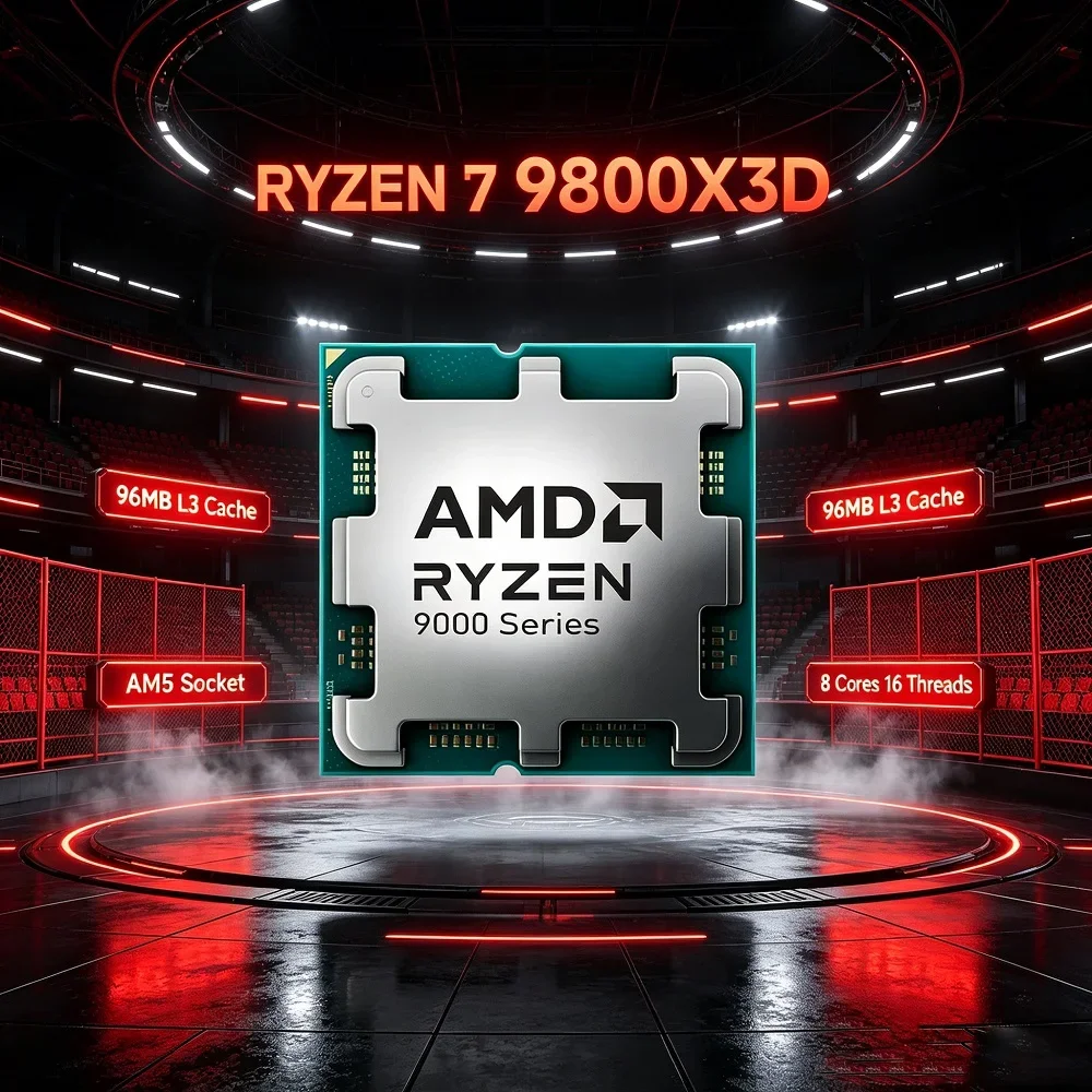 Amd Cpu Ryzen 7 - Prosesor Desktop AMD Ryzen 7 9800X3D