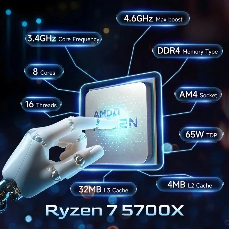 AMD Ryzen 7 5700X CPU Desktop  - Amd Cpu Ryzen 7 ulasan dan harga