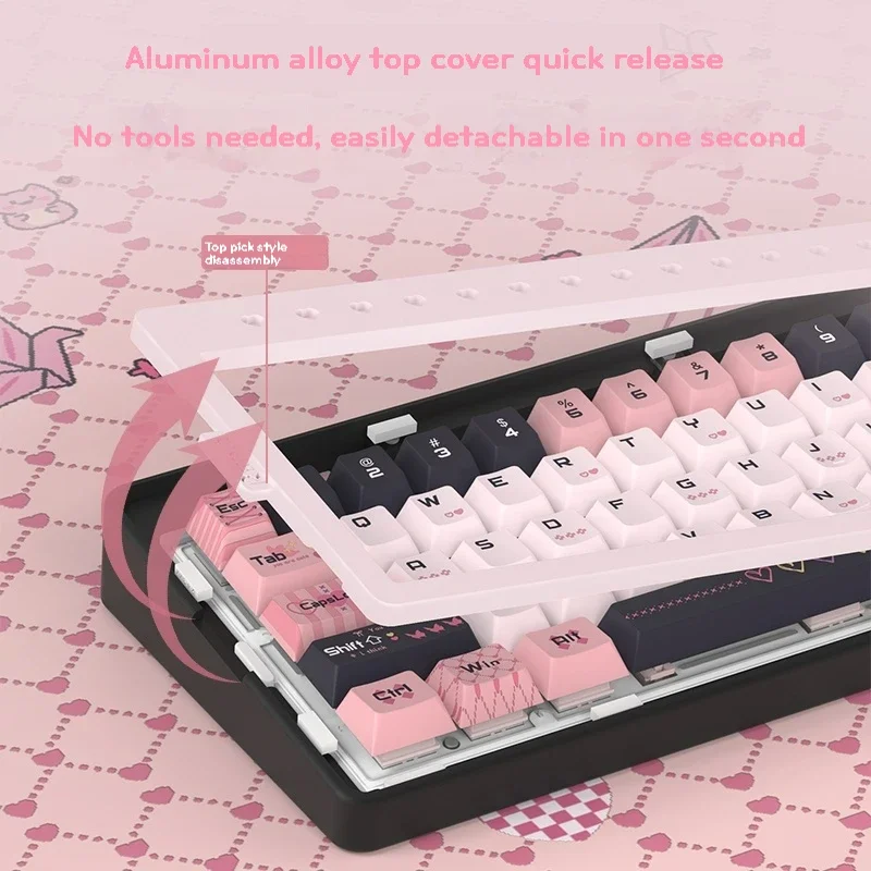 RECCAZR R66 Paper Plane66 Kit  - Gaming Keyboard Hot Swappable ulasan dan harga