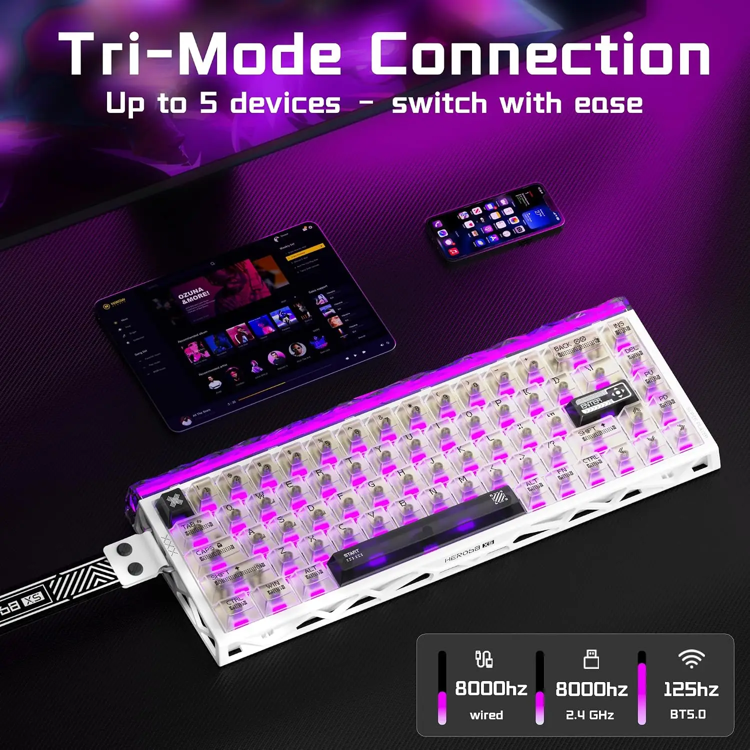 Aula Hero68 XS, Keyboard Gamin - Gaming Keyboard Nearby ulasan dan harga