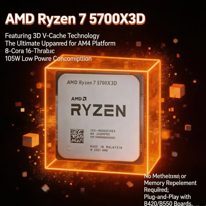 AMD Ryzen 7 5700X3D R7 5700X3D - Amd Cpu Ryzen 7 ulasan dan harga