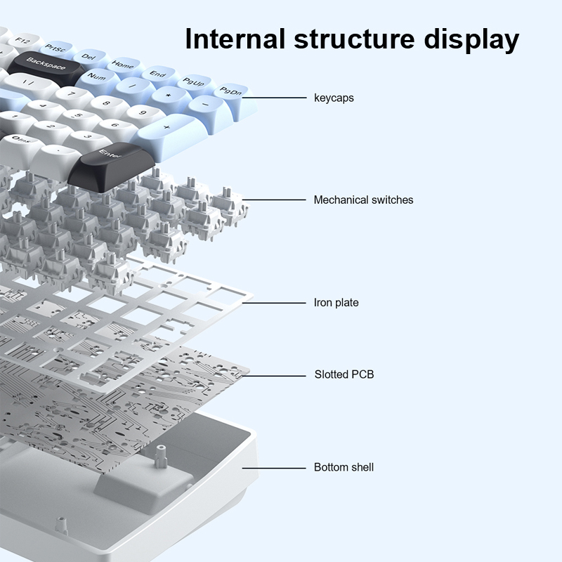 AULA S100Pro Keyboard Mekanik  - Gaming Keyboard Hot Swappable ulasan dan harga