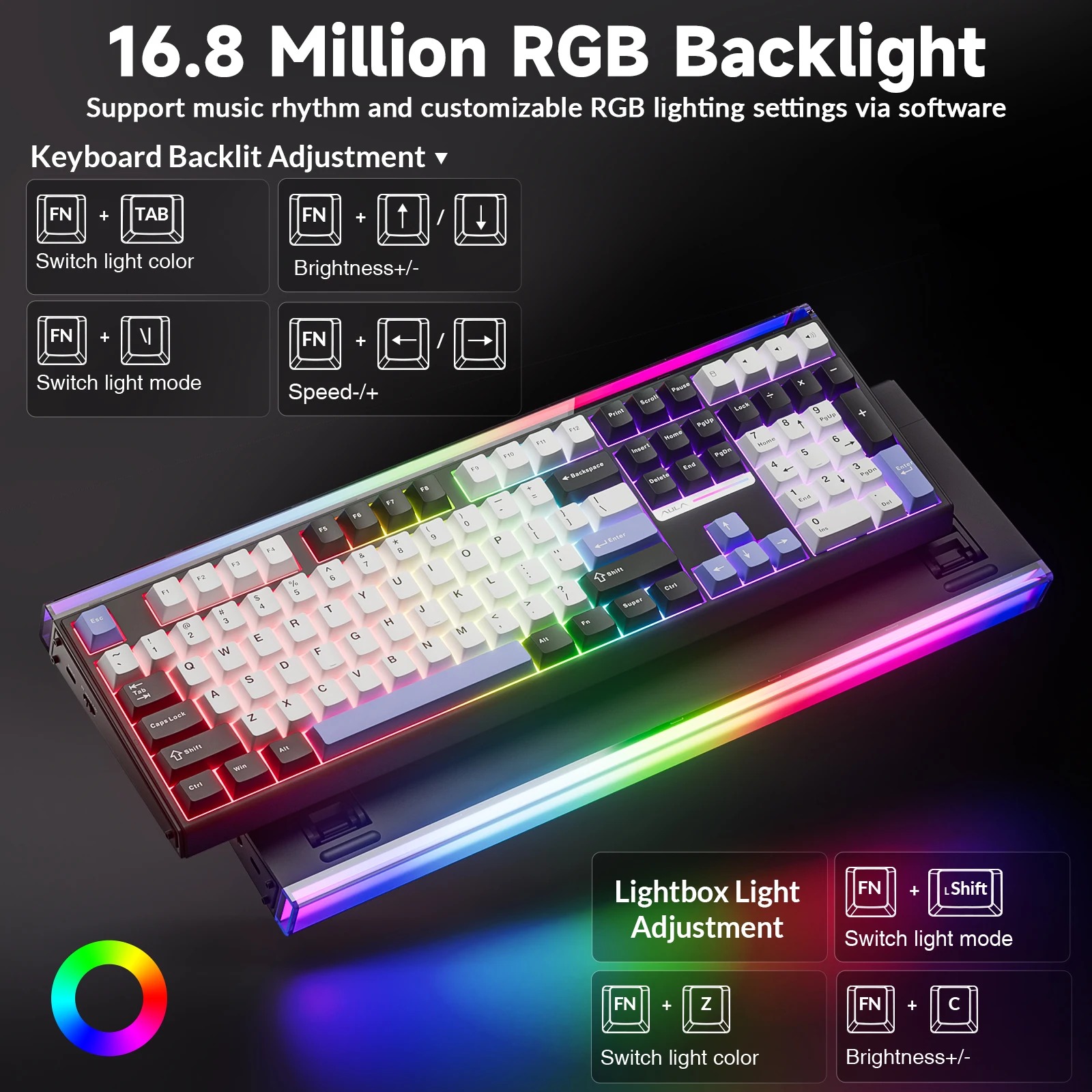 AULA H108 Keyboard Mekanis Tri - Gaming Keyboard Hot Swappable ulasan dan harga