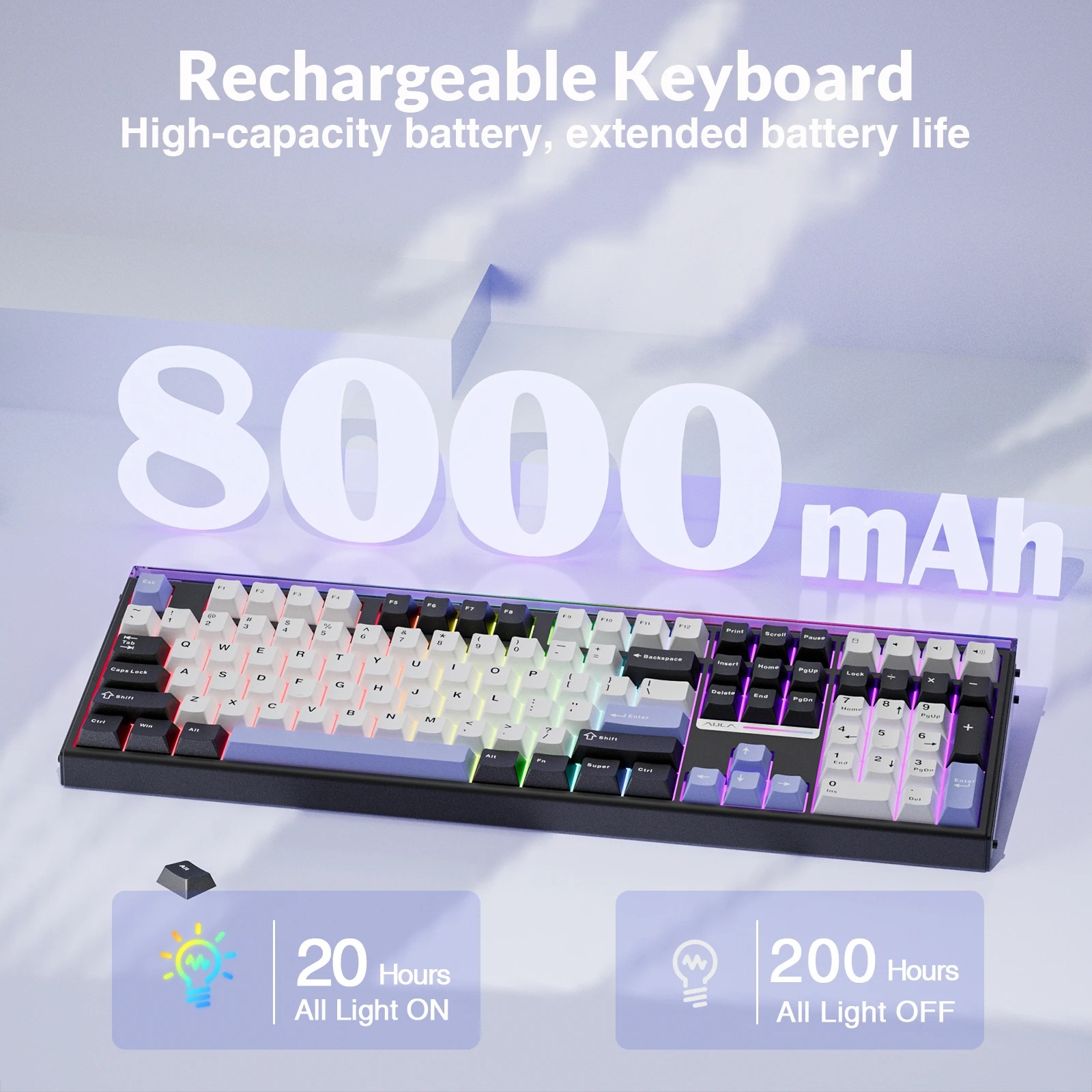 AULA H108 Keyboard Mekanis Tri - Gaming Keyboard Hot Swappable ulasan dan harga