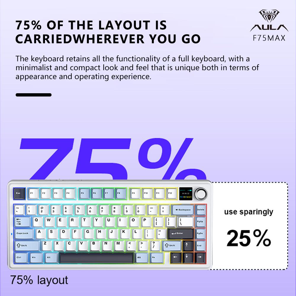 Keyboard Gaming Mekanik AULA F - Gaming Keyboard Hot Swappable ulasan dan harga