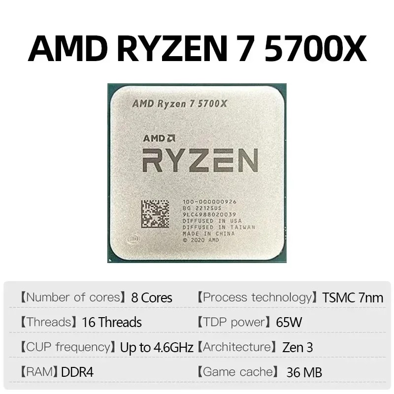 AMD Ryzen 7 5700X 4.6GHz Socke - Amd Cpu Ryzen 7 ulasan dan harga