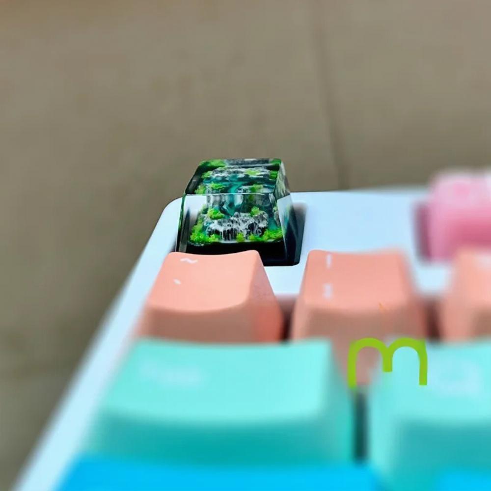 Keycaps Resin RGB Mountain And - Gaming Keyboard No Rgb ulasan dan harga