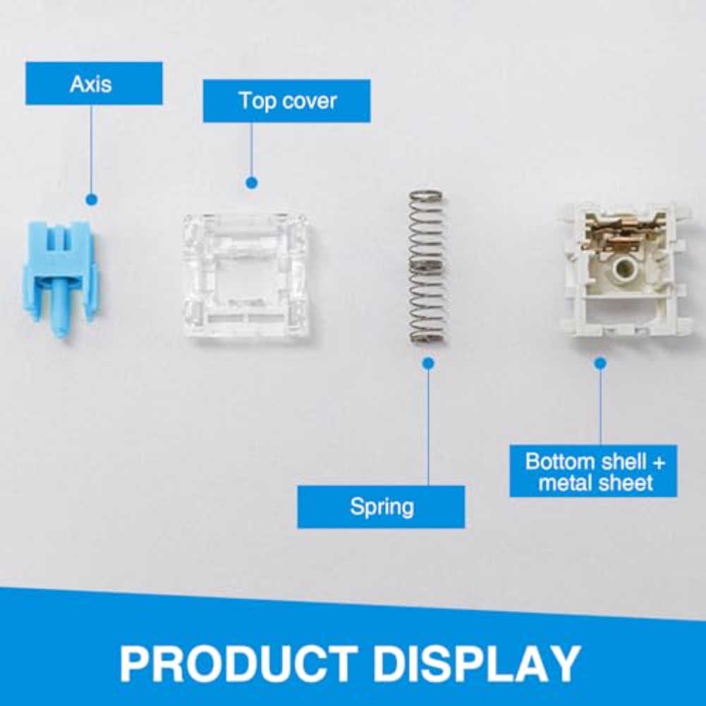 108PCS Switch Keyboard Mekanis - Keyboard Gaming Blue Switch ulasan dan harga